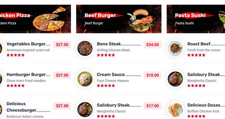 online website food ordering